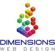 Dimensions Web Design logo.